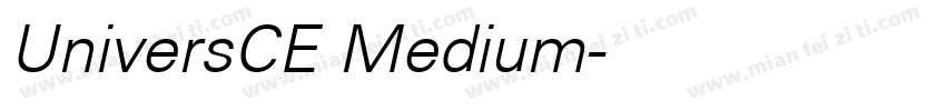 UniversCE Medium字体转换